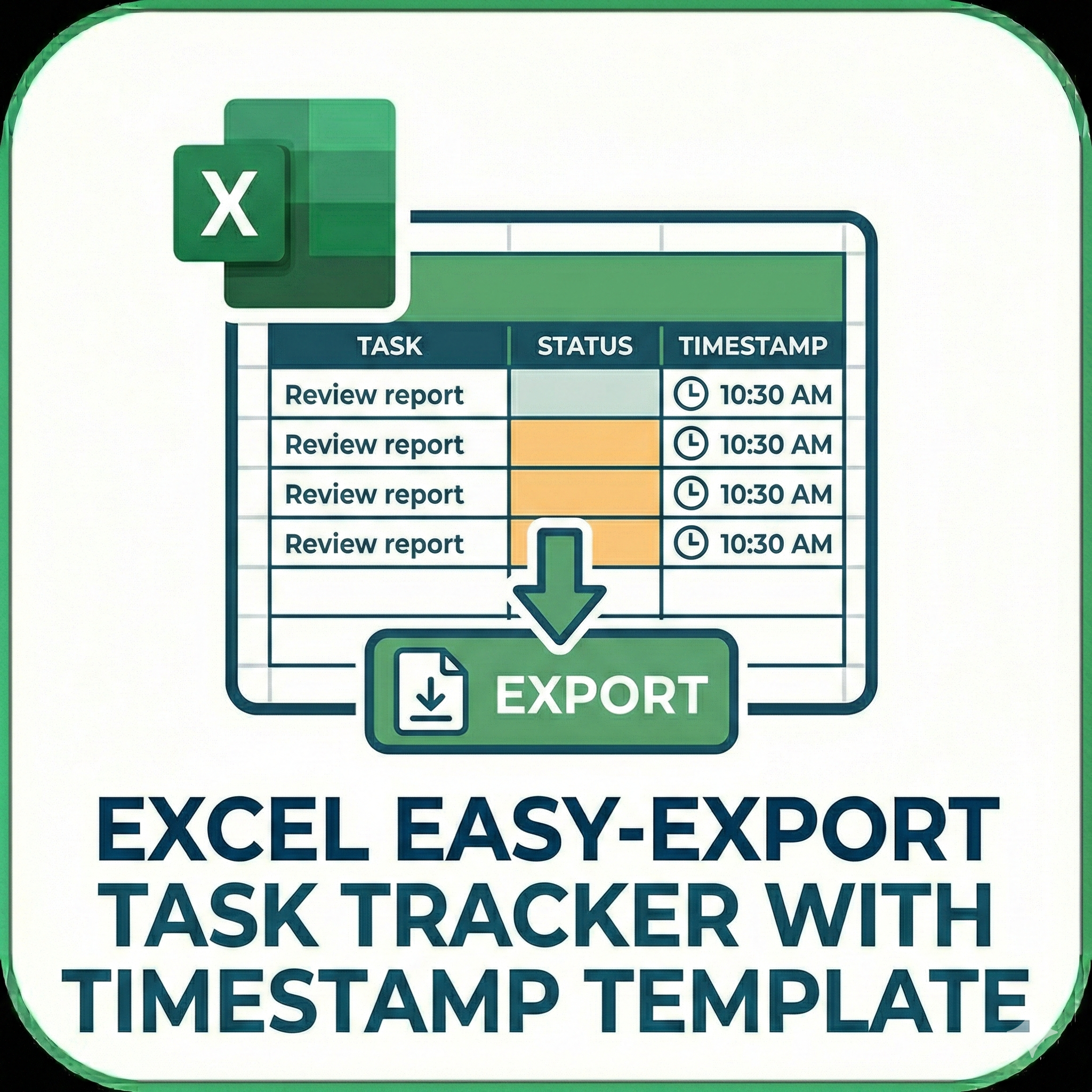 Easy Export Task Tracker with Timestamp template
