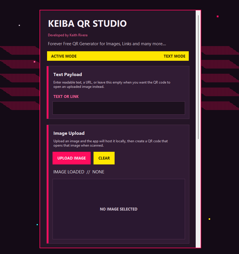Keiba Tech QR Code Maker