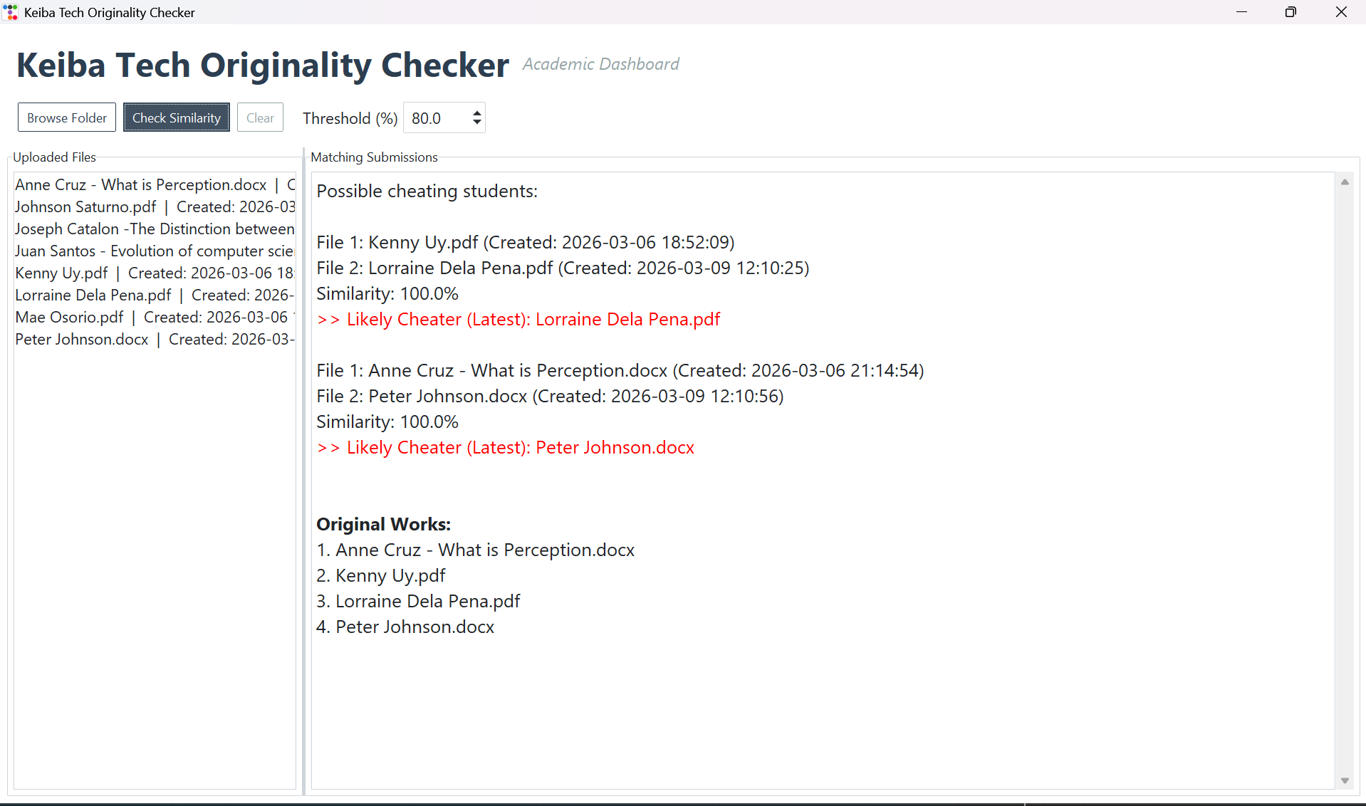 Keiba Tech Originality Checker