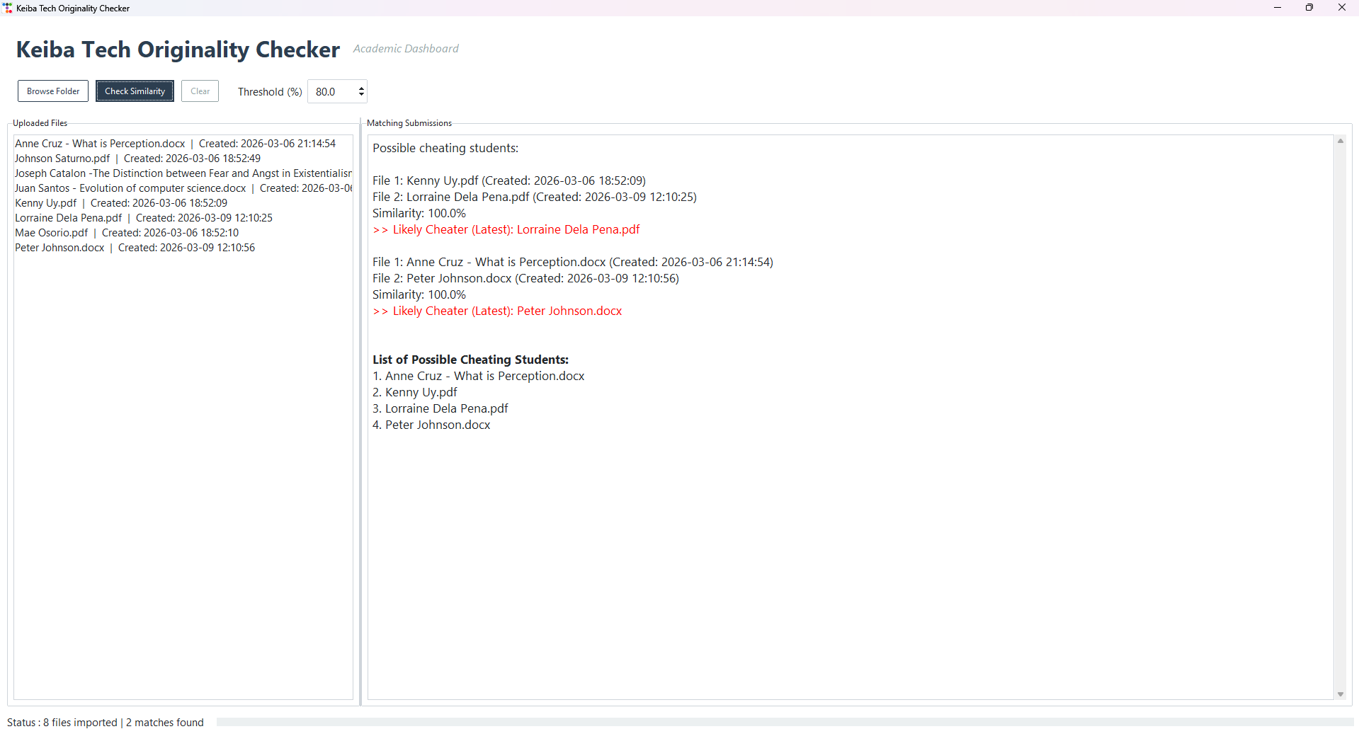 Keiba Tech Originality Checker