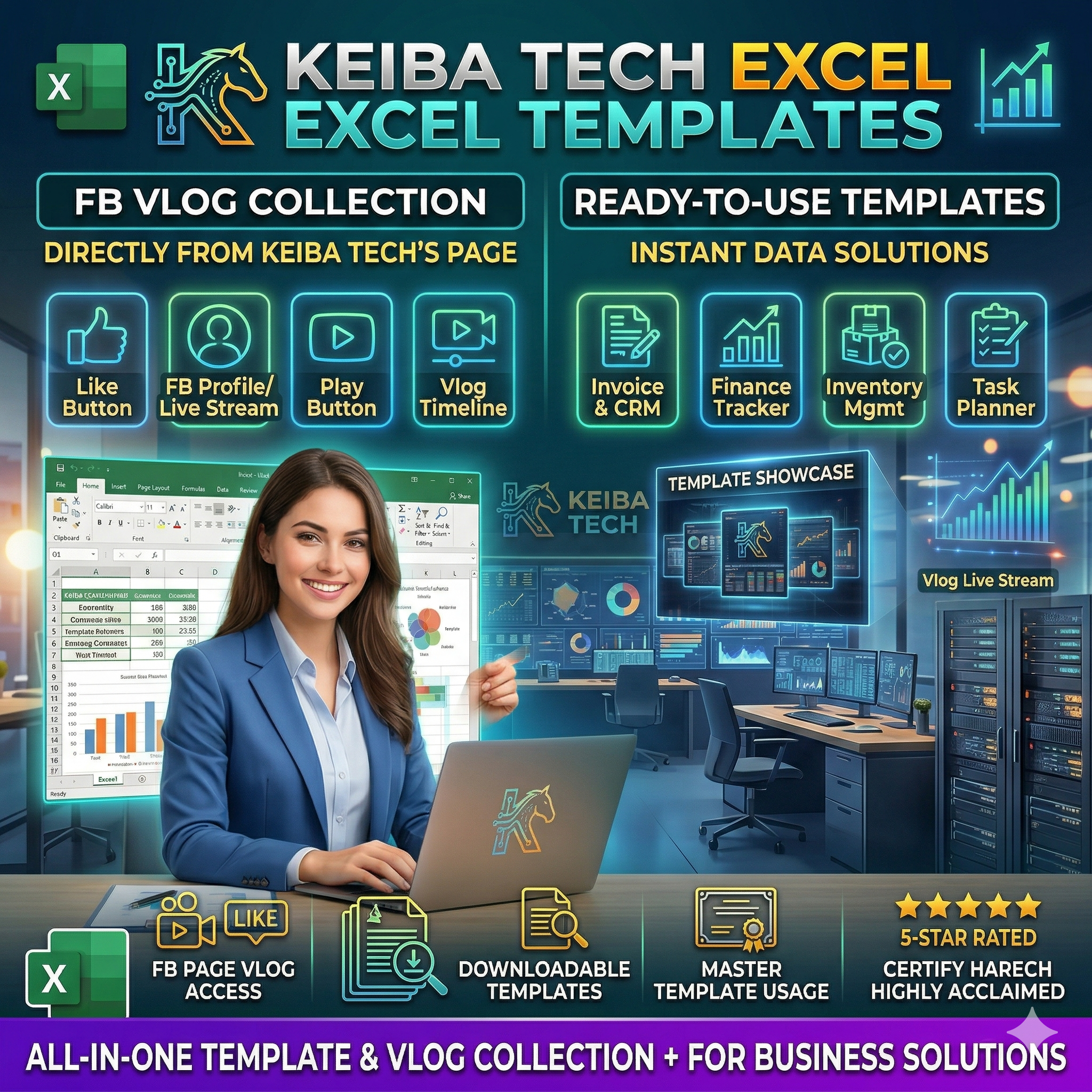Keiba Tech Vlog Excel Templates