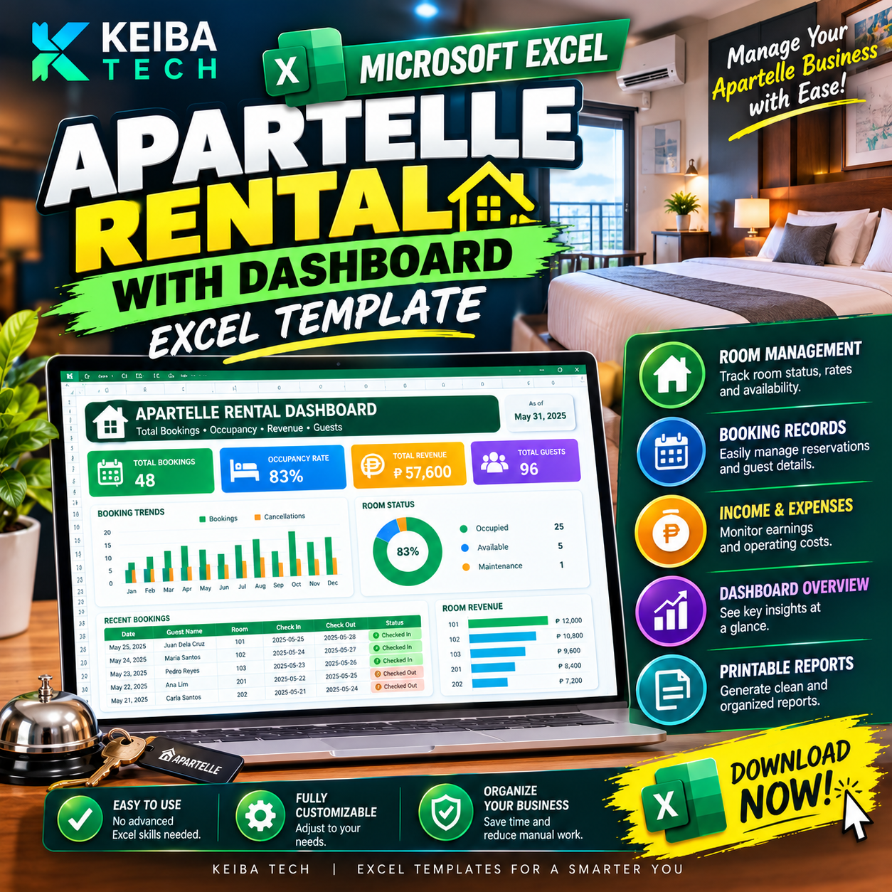 Apartelle Rental Template